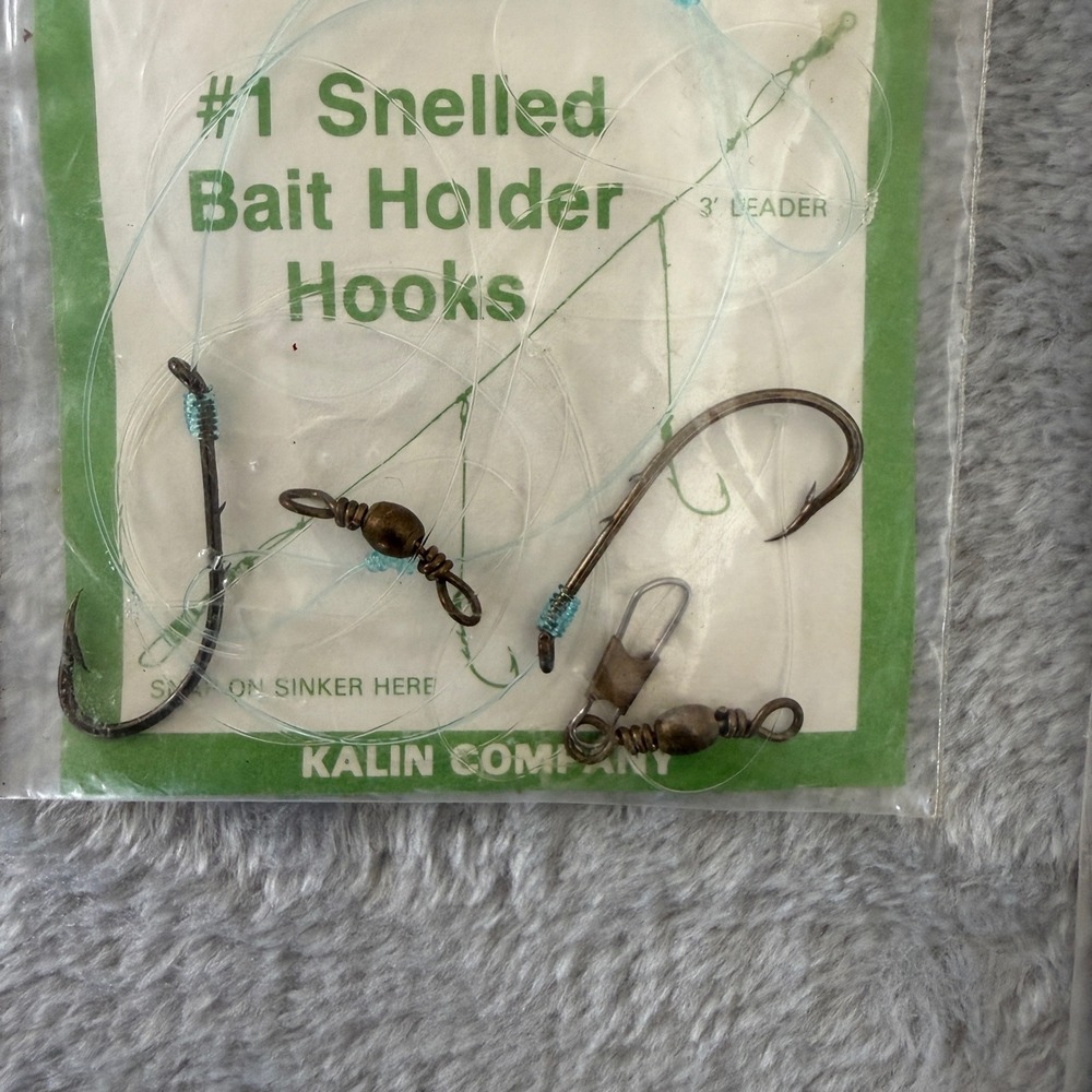 Vintage Fishing Hook Lot Snelled Leaders Strike Master Durapak Kalin NOS - Picture 6 of 8